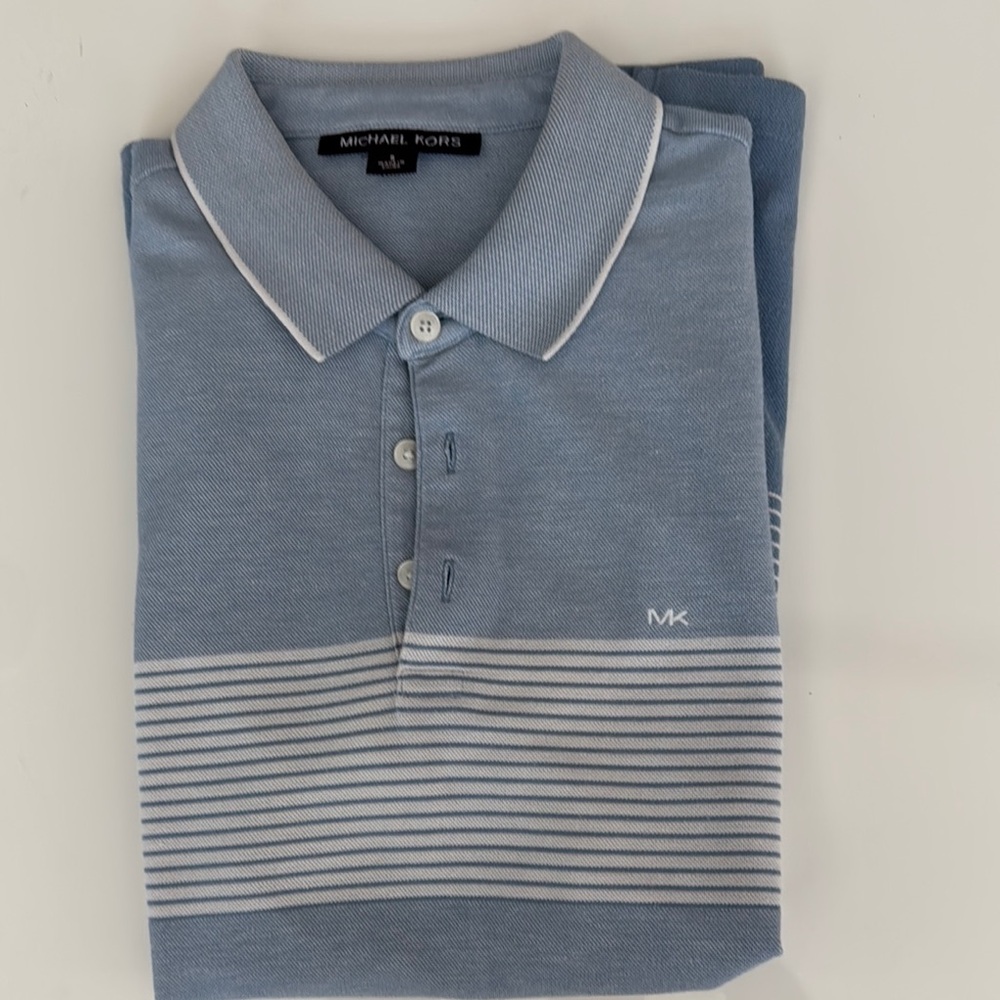 Michael Kors Blue Polo Shirt for Men